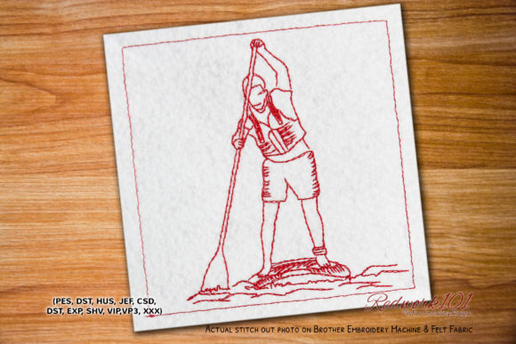 Adventure Boating Bluework: A Versatile Embroidery Design