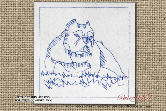 American Bully Dog Design: A Versatile Embroidery Gem