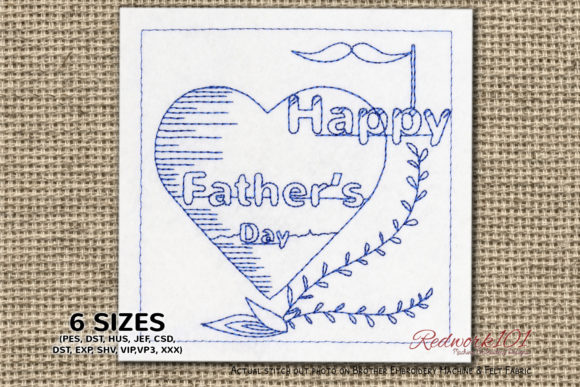 Celebrate with Style: Happy Fathers Day Embroidery