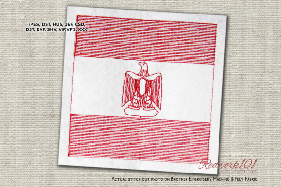 Egyptian Flag Bluework: A Touch of Heritage