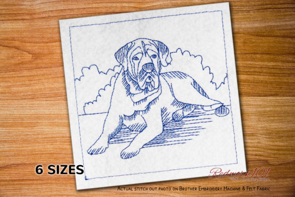 English Mastiff Dog: A Charming Addition to Your Embroidery Projects
