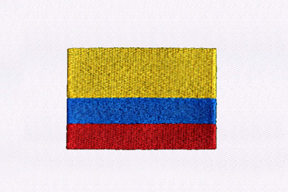 Flag of Colombia: A Versatile Embroidery Design