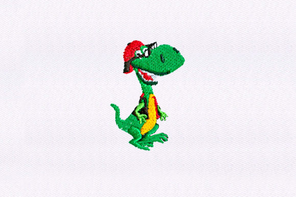 Funky Dinosaur: A Versatile Embroidery Design