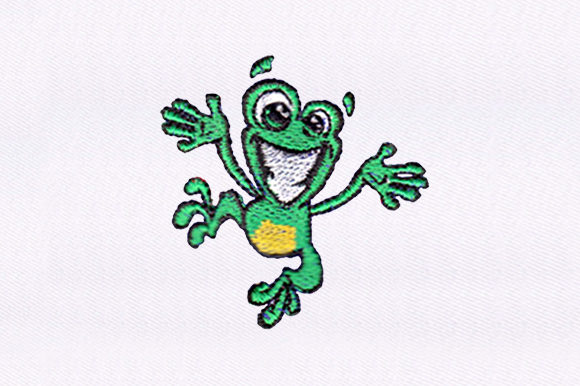 Jumping Frog: A Playful Addition for Your Embroidery Shop