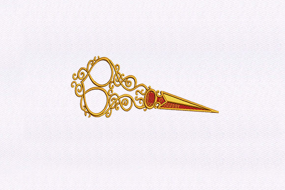 Stitching Elegance: The Hair Pin Embroidery Design
