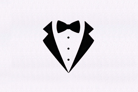 Suit Silhouette: A Versatile Embroidery Design