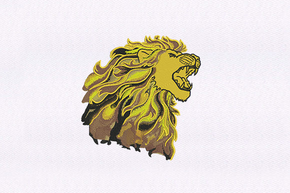 Wild Lion: A Bold Addition to Your Embroidery Collection